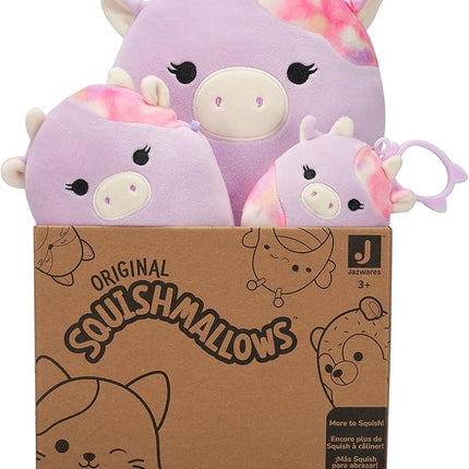 Squishmallows Original Suri Sunset Cow 3-Pack (3.5in, 5in, 8in) – Official Jazwares Plush