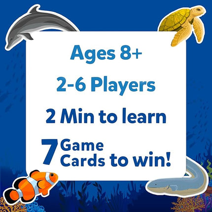 Skillmatics Guess in 10 Underwater Animals, Perfect for Boys, Girls, Kids, and Families Who Love Card Games, Toys, Board Games, Gifts for Ages 8, 9, 10 and Up