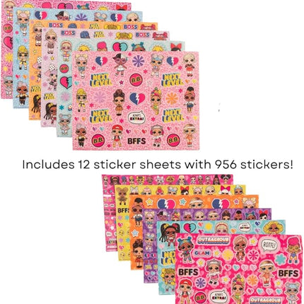 LOL Surprise Creative Coloring Canvas Painting and Activity Set for Kids, 1000+ pcs