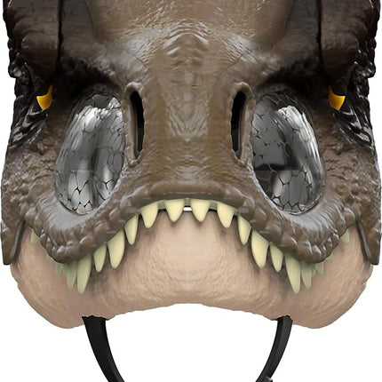 Mattel Jurassic World Dominion Chomp N Roar Dinoaur Mask, Tyrannosaurus Rex Dino Role-Play Toy & Costume Accessory with Jaw Motion & Roar Sounds