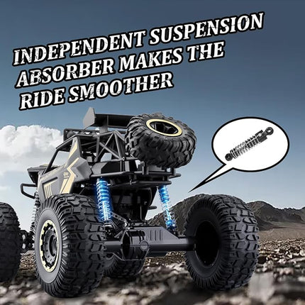 1/8 20IN Alloy RC Truck 2.4G All Terrain Large Remote Control Car Racing Car Off-Road Climbing Vehicle Buggy Boy Toy Gifts for Children and Adults Black