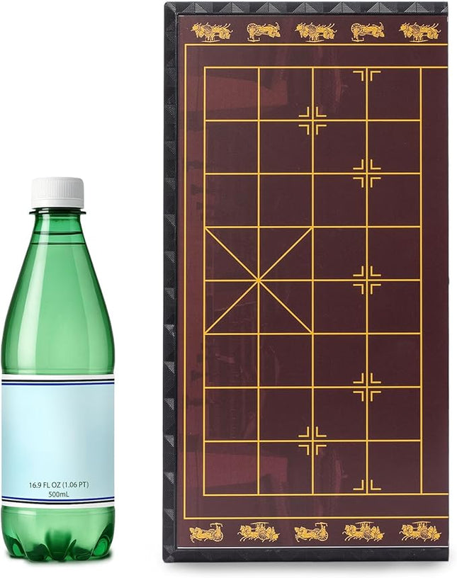 Yellow Mountain Imports Chinese Chess (Xiangqi) Magnetic Travel Board Game Set (12.8-Inch) with Jade-Colored Playing Pieces