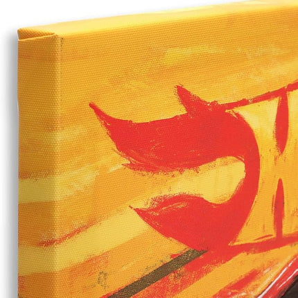 Mattel Hot Wheels Red Car Gallery Wrapped Canvas Wall Decor - Vintage Hot Wheels Wall Art for Kids' Bedroom or Man Cave