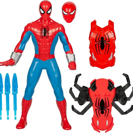 Marvel Spider-Man Thwip Blast Spider-Man Action Figure with Accessories, 11-Inch-Scale Super Hero Toys for Kids Ages 4 and Up