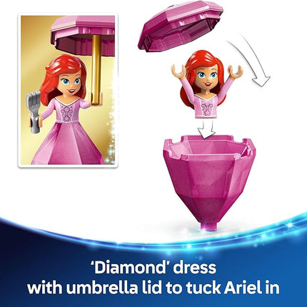 LEGO Disney Princess Twirling Ariel Toy - Building Toy for Kids, Girls and Boys, Ages 5+ - Little Mermaid Toy for Fans of Movie - Ariel Doll Gift Idea for Birthdays - 43259