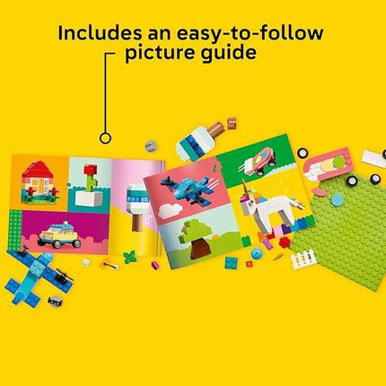 LEGO Classic Vibrant Creative Brick Box Building Blocks - Sensory & Learning Toys for Boys & Girls, Ages 4+ Years - Pretend Play Preschool Toys - Gift for Christmas - 11038