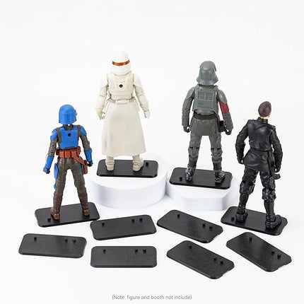 SIXPOINTS 36 Pieces Multi-PEG 6 inch Action Figure Display Stand Base,Model Support Stand Compatible with 1/12 Scale Star Wars Black Series Figure Toy
