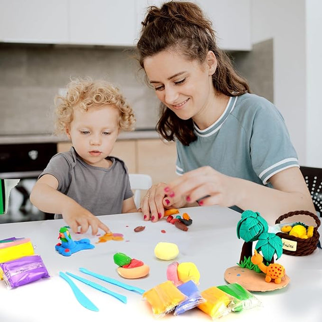 ARTPAR Air Dry Clay 66 Colors, Modeling Clay for Kids, Model Magic DIY Molding Clay Kit with Sculpting Tools, Soft & Ultra Light, Art and Crafts for Boys and Girls 3-12 Years Old.