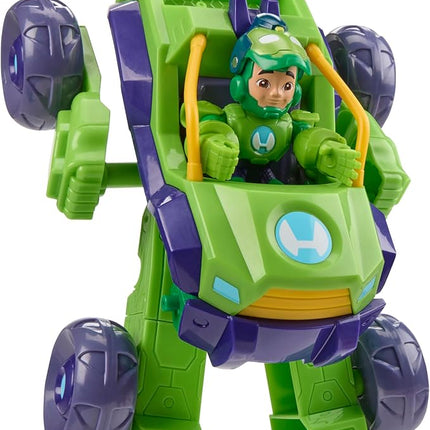 IRON MAN AND HIS AWESOME FRIENDS Marvel 2-in-1 Mech Suit & Vehicle, Action Figure & Toy Vehicle Set, 3-Inch-Scale Super Hero Toys, Ages 3+