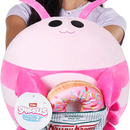 Snackles Series 2 14-inch by ZURU Cuddly Squishy Comfort 14-inch Plush with Licensed Snack Brand Accessory (Shrimp&Krispy Kreme)