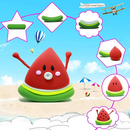 Air Dry Clay 96 Colors, Modeling Clay Kit, Model Magic Sculpting Set, Ultra Light & Soft, Safe Non-Toxic DIY Art and Crafts School Projects, Home Party Favors Toy for Boys & Girls Kids