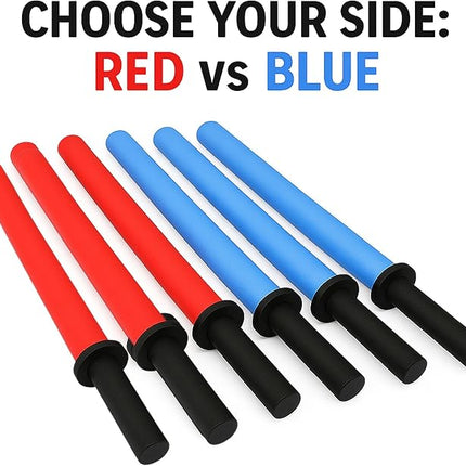 Liberty Imports 29-Inch Pool Noodles Foam Saber Toy Light Swords - Kids Bulk Party Favors - Ideal for Pools, Backyard, Summer Outdoors Play (6 Pack)