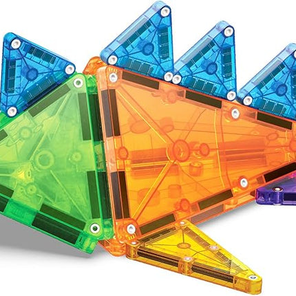MAGNA-TILES® Combo 46-Piece Magnetic Construction Set, The Original Magnetic Building Brand