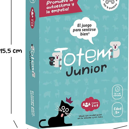 Totem Español Junior Juego para Niños – Juego de Cartas Educativo y Divertido para 5 Años+, Fomenta Autoestima y Empatía, Actividades para la Escuela y la Familia (Junior Edition - Spanish Box)