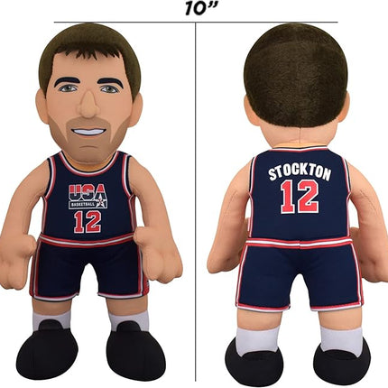 Bleacher Creatures USA Basketball John Stockton 10" Plush Figure- A Dream Teamer for Play or Display