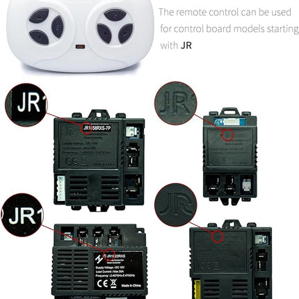 2.4ghz Bluetooth Remote Control for Kids Powered Electric Vehicle Truck Car Remote Control Ride on car for Toddlers 12v Remote Controller SUV car for Kids Replacement Parts