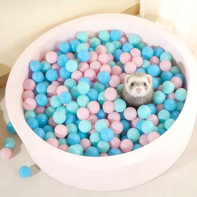 Ball Pit Balls Pack of 100 200 500 - Star and Round Set BPA Free Phthalate Free Non-Toxic Crush Proof Play Balls Soft Plastic Balls for Toddlers Baby Kids Birthday Pool Tent Party