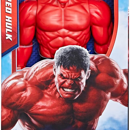 Marvel Studios Captain America Brave New World, Titan Hero Series, 12-Inch Deluxe Red Hulk Action Figure, Super Hero Toys for Kids 4 and Up