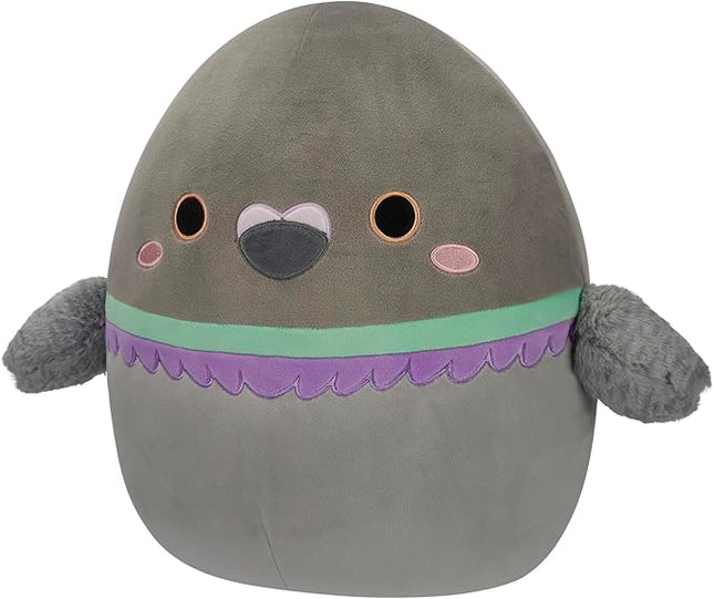 Squishmallows Original 14-Inch Ottilie Grey Pigeon with Fuzzy Wings - Official Jazwares Large Plush