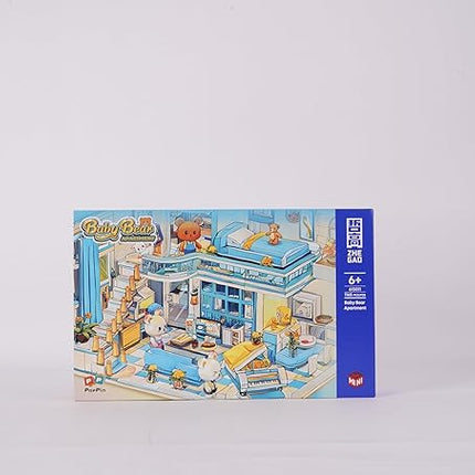 Friends House Building Block Set, Bear Room Small Brick Model, Creative Construction Mini Building Block Toy, Hobbies Christmas Birthday Gift for Teens Children Kids Boys Girls 8+ 1165 PCS