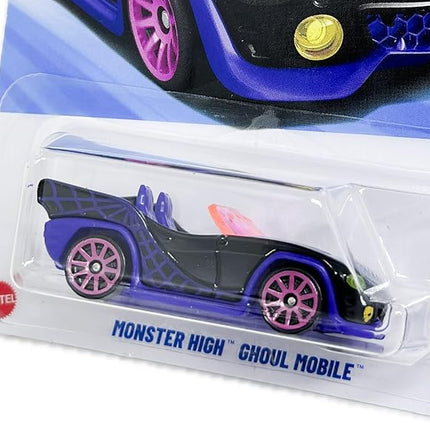 Hot Wheels Monster High Ghoul Mobile (Purple), 1/10 1:64 Scale Die-Cast