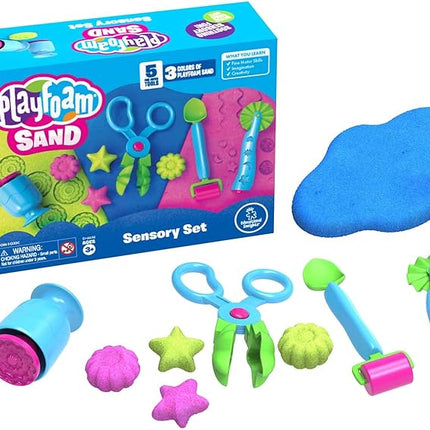 Educational Insights Playfoam Sand Sensory Set With Assorted Colors & 5 Tools, Play Sand, Sensory Toys For Kids, Gift For Boys & Girls, Ages 3+