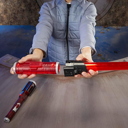 STAR WARS Lightsaber Forge Kyber Core Darth Vader, Officially Licensed Red Customizable Electronic Lightsaber, Toys for 4 Year Old Boys and Girls