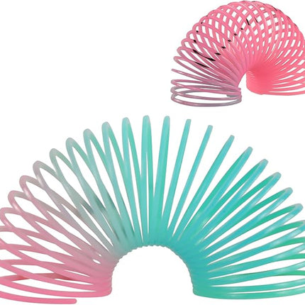 24 Pack Spring Rainbow Magic Fidget Stress Coil Mini Springs Bulk Toys for Party Favor Carnival Prize Birthday Goodie Bag Stuffers for Kids Boys Girls… (24)