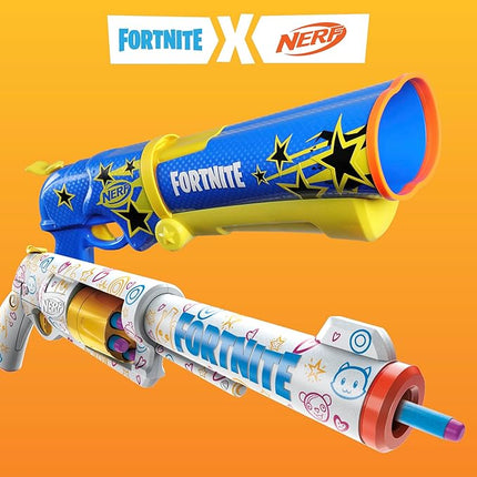 Nerf Fortnite Frenz 4 Ever Blaster, Bonus Code to Unlock Frenz 4 Ever Wrap in The Game, 6 Elite Darts, 6-Dart Drum, Fortnite Gifts