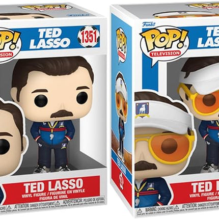 Funko Pop! TV: Ted Lasso Bundle (2-Pack) – Ted Lasso in Coaches Uniform #1351 Common and Chase Collectible Vinyl Figures