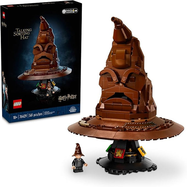 LEGO Harry Potter Talking Sorting Hat W/ 31 Voices - Harry Potter Building Set - Gift Idea for Adults, Women & Men, 18+ - 76429