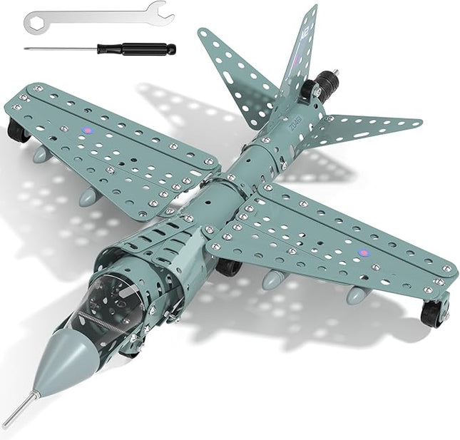 Model Airplane STEM Building Projects Toys - DIY Building STEM Projects Toys for Kids Boys Girls Ages 8-12-16, Assembly Science Kit Model Plane Birthday Gift Toy for Kids Boys 8 9 10 11 12 Years Old