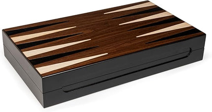 Legacy Deluxe Wooden Backgammon Classic 2-Player Original Board Game Set with Cups and Dice, for Kids and Adults Aged 8 and up