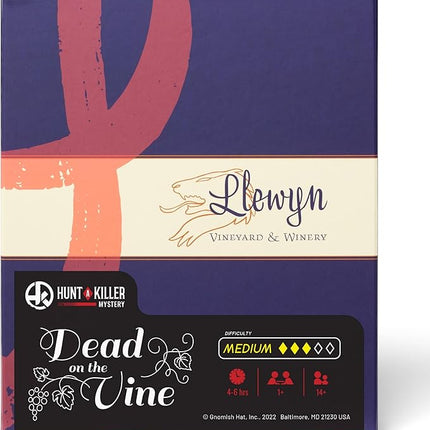 Hunt A Killer: Dead on The Vine, Solve a Murder at a Winery, Interactive Unsolved Mysteries Game, Mystery Box for Game Night, Murder Mystery Board Games, Designed for Players Age 14+