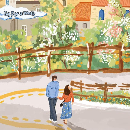 MOMIBOOK Puzzles for Adults 1000 Pieces Jigsaw Puzzles of Go for A Walk, Painting Image Difficult Challenging Hard Impossible Puzzle Unique Funny Party Christmas Birthday Gifts