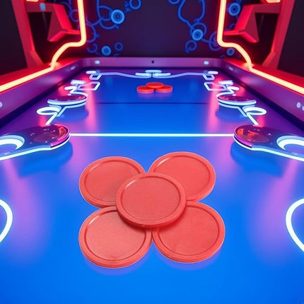 5Pcs Red Mini Air Hockey Table Pucks 50mm Puck Children Table New 2-inch Convenient and Attractive Air Hockey Arcade and Table Games, Air Hockey