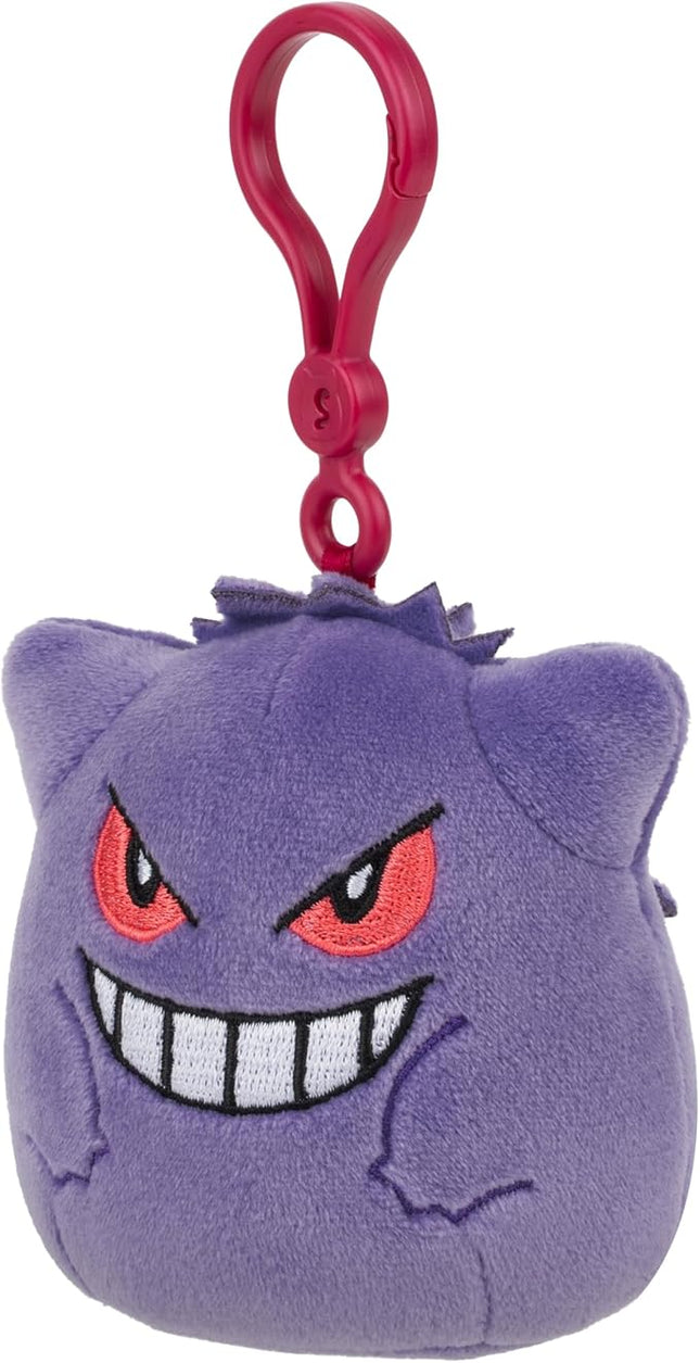 Squishmallows Original Pokémon Gengar Clip - Ultrasoft Official Jazwares Plush