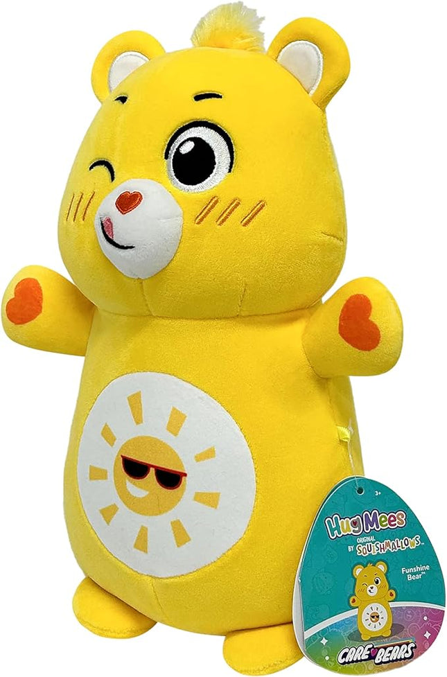 Squishmallows Original Care Bears 10in Funshine Bear HugMees – Ultrasoft Official Jazwares Plush (Medium-Sized)