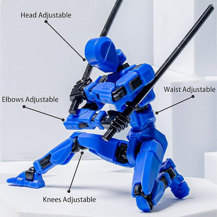 7PCS Assembly Completed T13 Action Figure,3D Printed Multi-Jointed Movable Lucky 13 Action Figures,Multi-Articular Dummy 13 Action Figures,Desktop Decorations Toys (7 Colors)