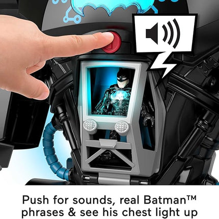 Fisher-Price Imaginext DC Super Friends Batman Toy Bat-Tech Batbot Playset 2-Ft-Tall Robot with Lights & Sounds for Pretend Play Kids Ages 3+ Years