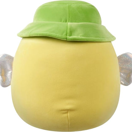 Squishmallows Original 12-Inch Sunny Yellow Bee with Green Bucket Hat - Official Jazwares Plush (Medium-Sized)