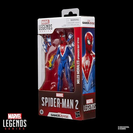 Marvel Legends Series Gamerverse Miles Morales Upgraded Suit Style, Spider-Man 2 Video Game-Inspired Collectible 6 Inch Action Figure
