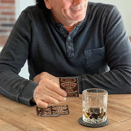 Bourbon Gifts for Men Unique Trivia Game Bourbon Trek for Whiskey Lovers | Whiskey Gifts for Men | Pop Culture, Science & History Trivia | Embark on a Journey of Old Fashioned Facts & Fun