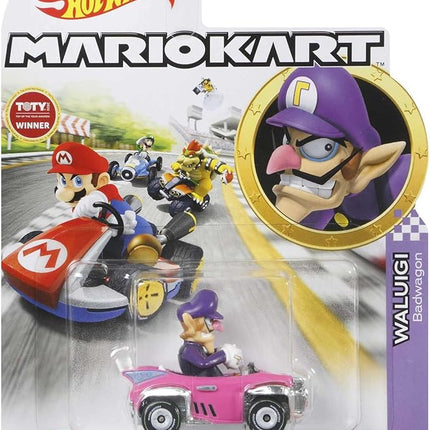 Hot Wheels Mario Kart Waluigi, [Pink/Purple] Badwagon