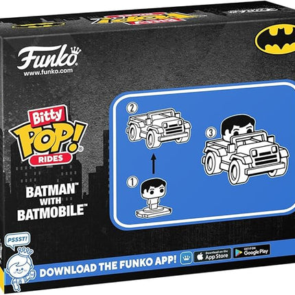 Funko Pop! Bitty Ride: DC - Batman with Bat Mobile