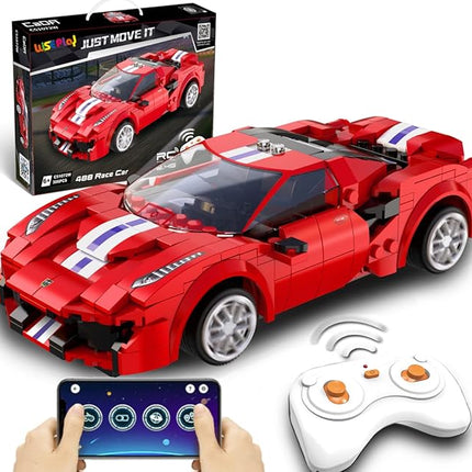 WISEPLAY STEM Toys for 7-10 Year Old Boys & Girls - 306Pcs RC Car Building Block Set - STEM Building Toys for Boys & Girls Ages 6-10 Years - Great Remote Control Car Birthday Gift for Kid