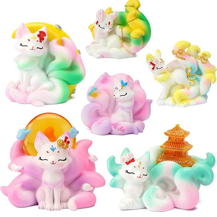 Nine-Tailed Demon Fox Blind Box Popular Mystery Boxes Collectible Action Figure Toys Random Style Goodie Treat Boxes Party Favors Gifts