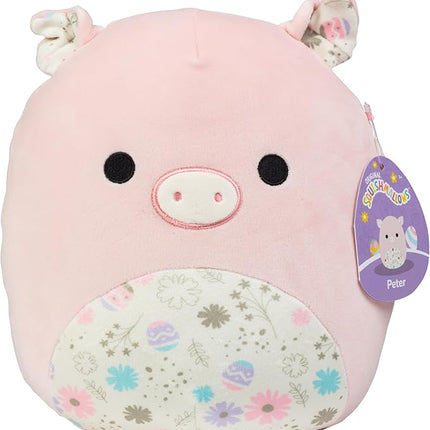 Squishmallows Original 10-Inch Peter The Pig - Official Jazwares Plush- Collectible Soft Squishy Pig Stuffed Animal Toy- Add to Your Squad- Gift for Kids, Girls & Boys