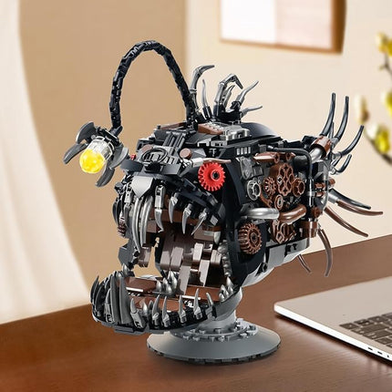 XITALAXU Mechanical Fish Building Sets,Ocean Animal Collection Toy,Adults Home or Office Decor,STEM Building Gift for Teens Boys and Girls 8-14 (1038PCS)