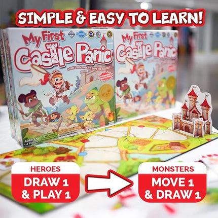 My First Castle Panic Board Game for Kids 4+ | Cooperative & Educational Fun | Teaches Strategy & Teamwork